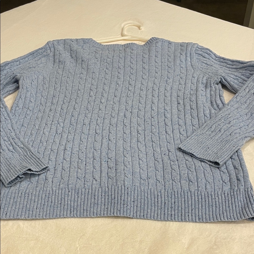☺️ Karen Scott Light Blue Cable Knit Sweater - Picture 7 of 7